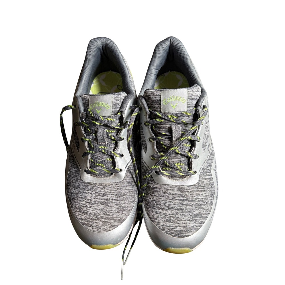 Callaway CGW101GG Womens Grey Silver‎ Lime Spikeless Golf Shoes Sneakers Size 9